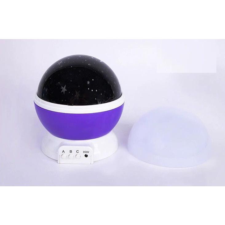 Đèn Chiếu Bầu Trời Trăng Sao 3 Chế Độ Cực Đẹp Xoay 360 Độ