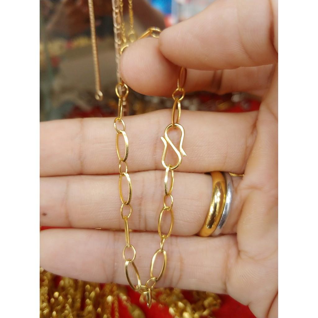 Lắc Tay Xích Oval Hàng Quốc Tế Cao Cấp- Dùng lâu dài tắm rửa thoải mái không đen