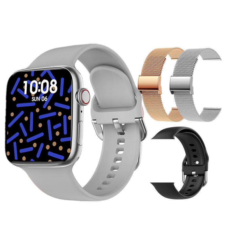 Sê-ri Watch Smart mới 8 HD Màn hình thể thao nhịp tim Thể thao Thể dục huyết áp Bluetooth Call Men Women smartwatch cho Apple Color: White-GWML-Whitegj