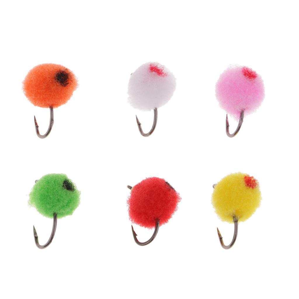 36pcs Salmon Egg Flies, Fly Fishing Flies for Steelhead/Trout/Salmon