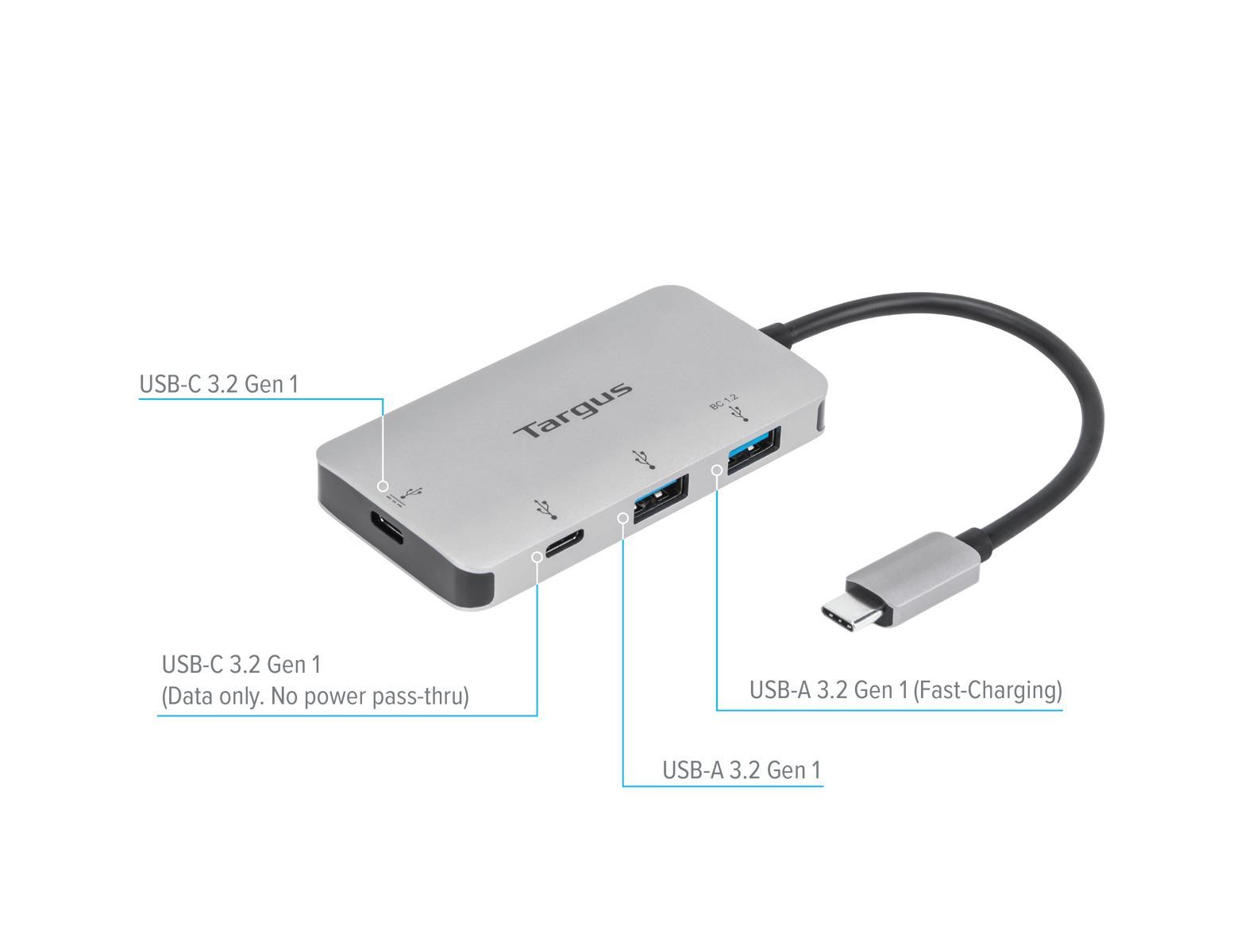 HUB USB-C Multi-Port Targus ACH228 - Hàng Chính Hãng