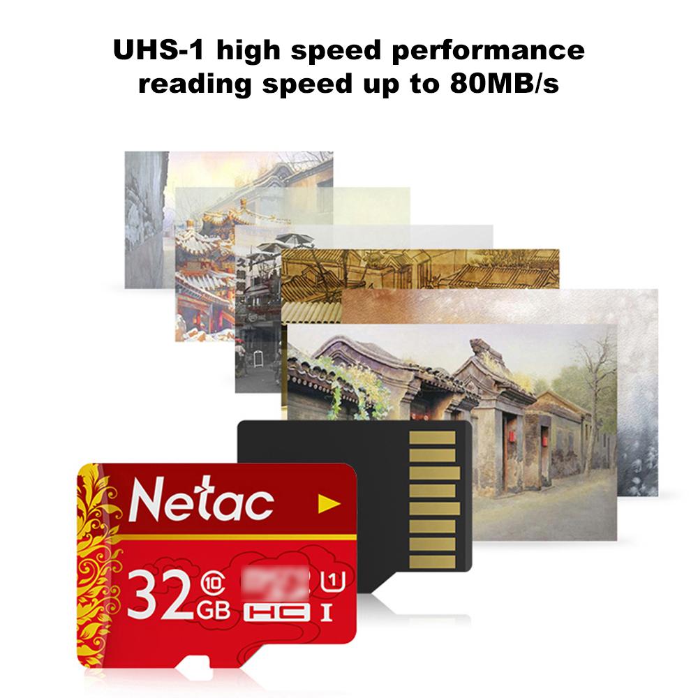 Thẻ nhớ Netac TF U1 C10 dùng cho Máy ghi hình, Camera, Thẻ lưu trữ điện thoại di động 64GB