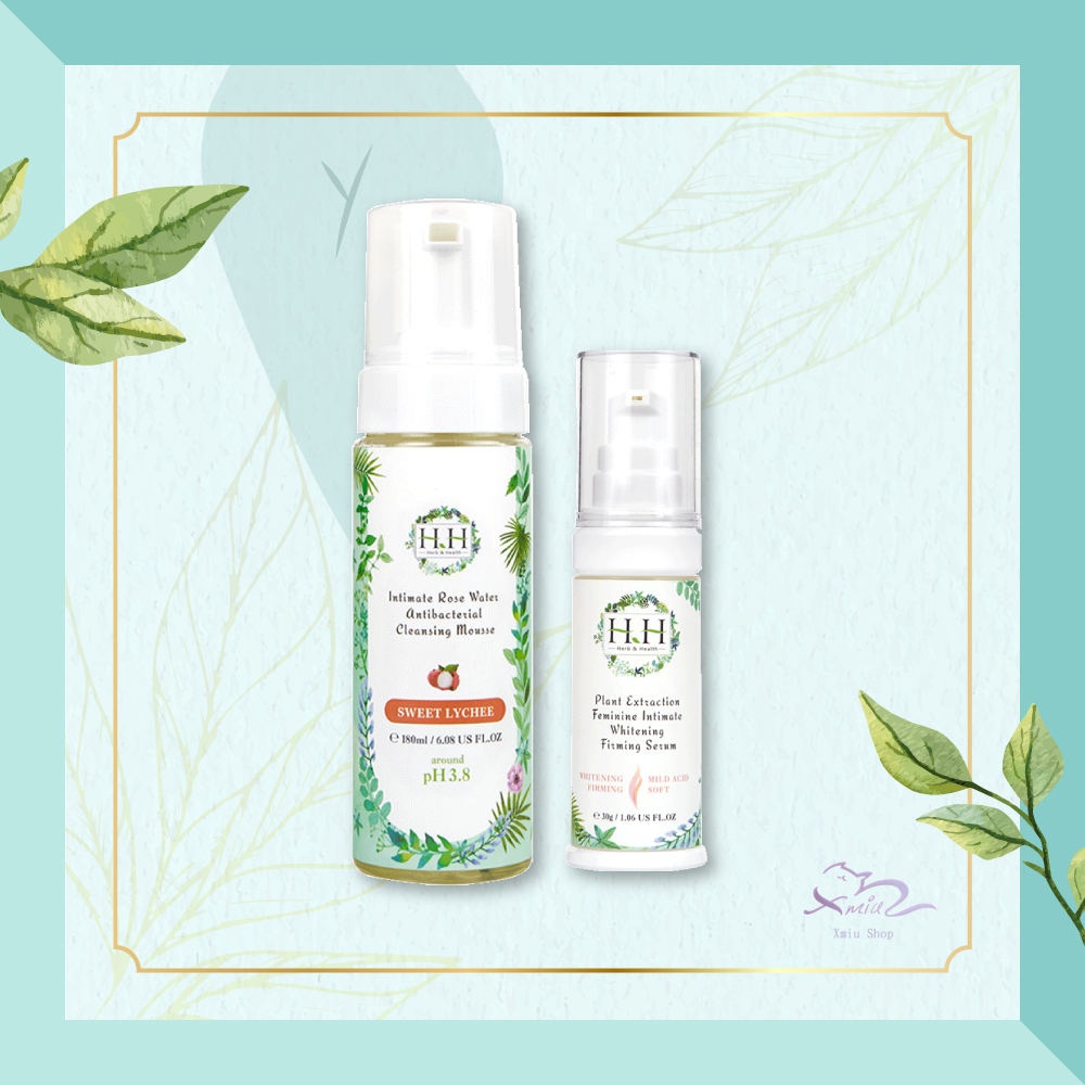 Dung Dịch Vệ Sinh Dạng Bọt+Kem Dưỡng Trắng Hồng Săn Chắc HH