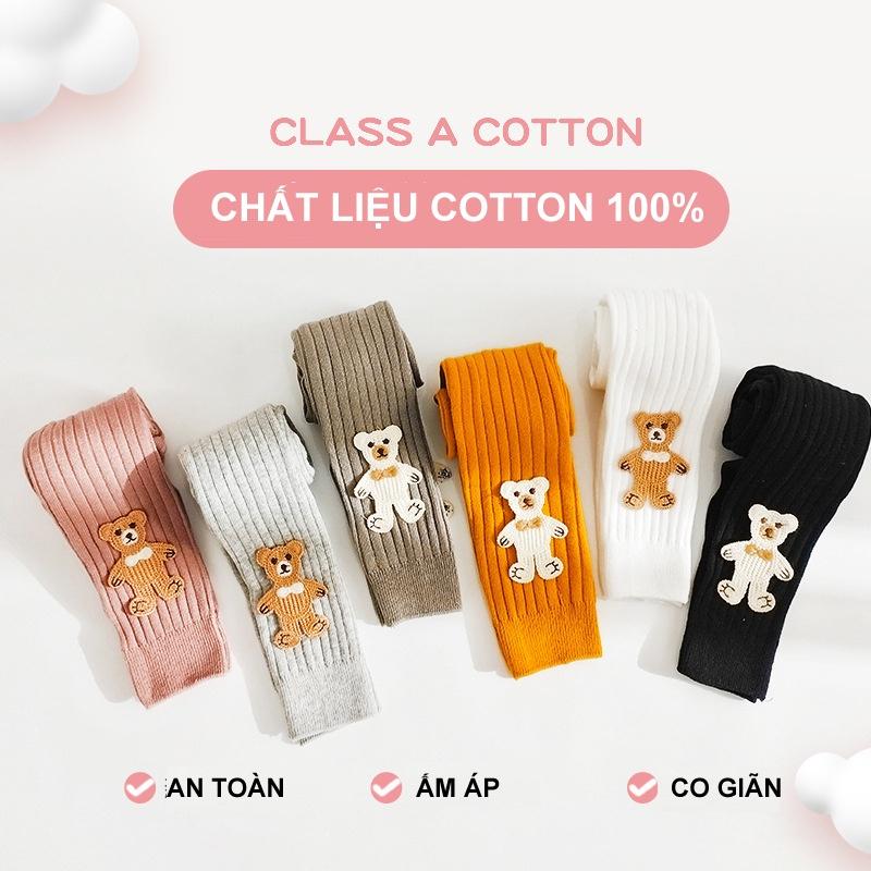 Quần Tất Bé Gái Họa Tiết Hoạt Hình 100% Cotton Hàng Xuất Hàn Quốc Quần Legging Bé Gái Từ 0 - 4 Tuổi PK107