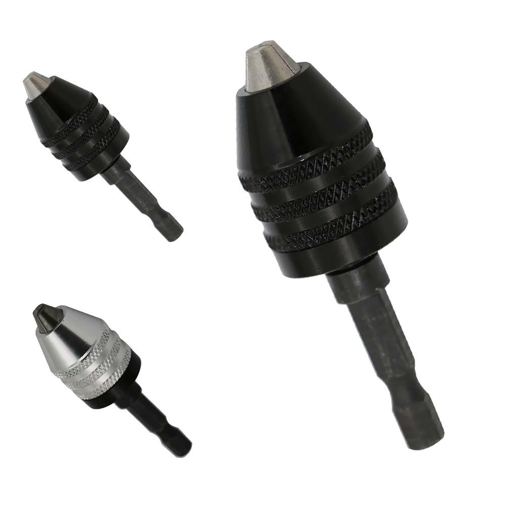 Keyless Drill Chuck Three-Jaw 0.3mm-6.5mm Fixture Clamp Conversion Kit