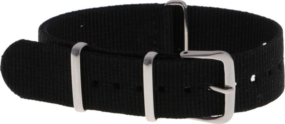 Woven Nylon Watch Strap Wristwatch Band Stainless Steel Buckle