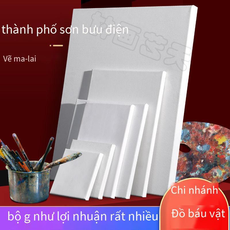 Phong cách mới nhất họa tiết khung tranh tranh sơn dầu sơn dầu tùy chỉnh vải tranh sơn dầu bảng lanh bông gỗ tròn bên trong sơn acrylic