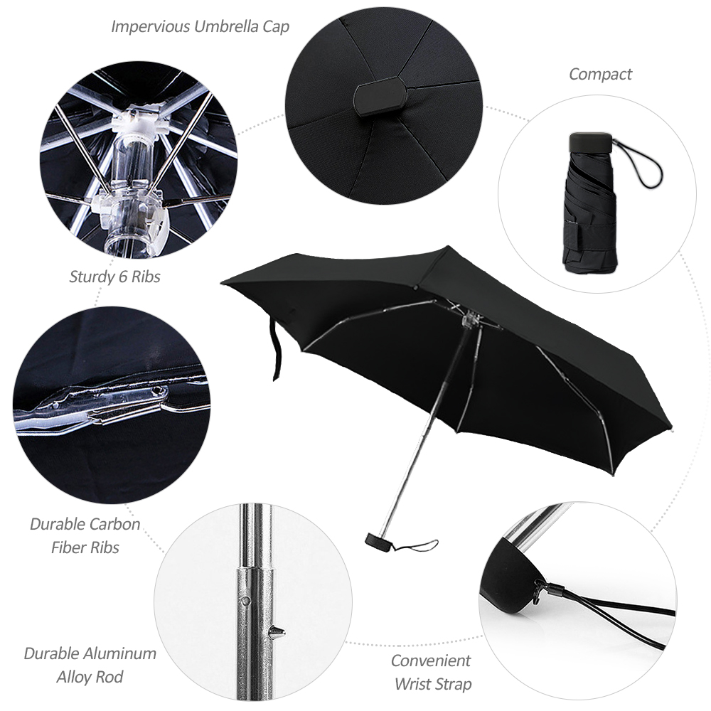 Ô Du Lịch Gấp Gọn Mini Chống Tia Cực Tím