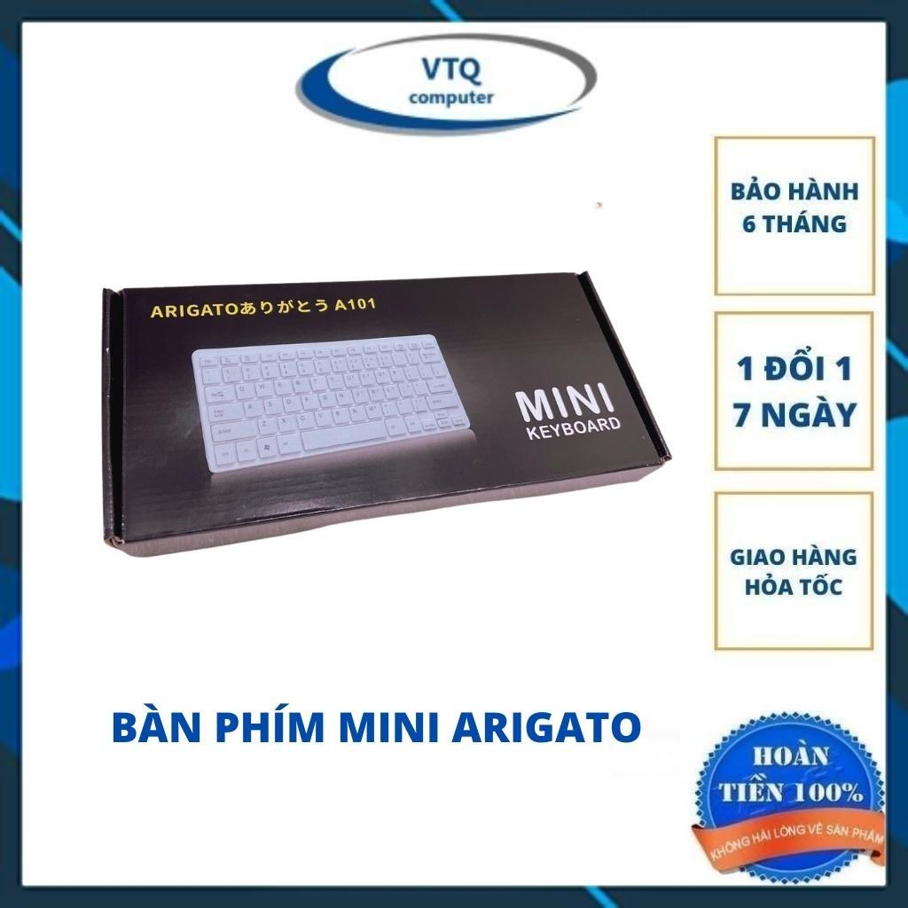 Bàn phím Máy tính Mini Tika / Arigato Có Dây USB (A1000) - Bảo Hành 6 Tháng