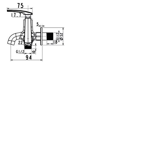 Vòi tắm sen lạnh American Standard A-7605C gắn tường (chưa bao gồm tay và dây sen)