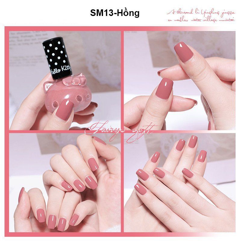 Sơn móng tay gel, sơn gel nhanh khô hình Hello Kitty dễ thương SM13