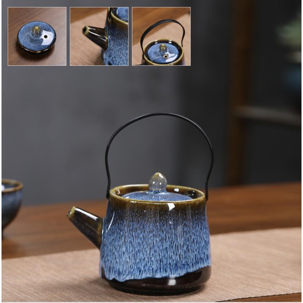 Bộ ấm trà đạo kèm khay và túi đựng Danh Trà Seiza Muromach phong cách Nhật Bản