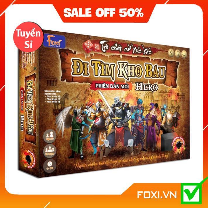 Board game-Đi tìm kho báu Phiên Bản HERO Foxi-Đồ chơi trẻ em phát triển AQ-EQ-IQ-siêu siêu hay