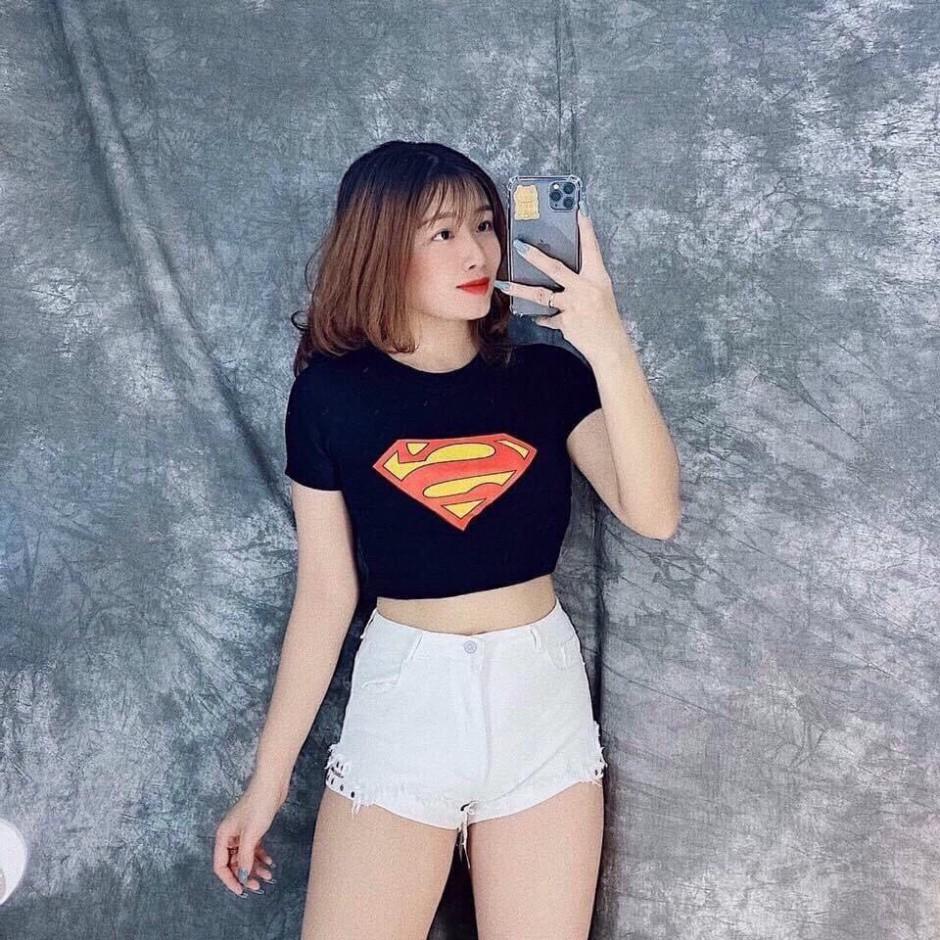 ÁO CROPTOP ĐẸP ÁO CROPTOP SUPERMAN CT26