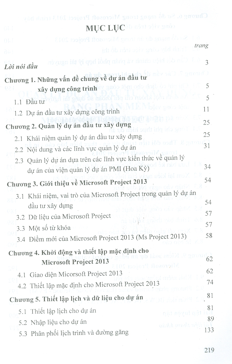 Quản Lý Dự Án Đầu Tư Xây Dựng Bằng Phần Mềm Microsoft Project 2013