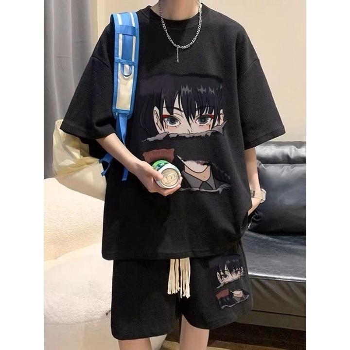 Bộ Thể Thao Nam chất xốp thoáng mát thoải mái ,co giãn in hoạt hình Anime phong cách thời trang.