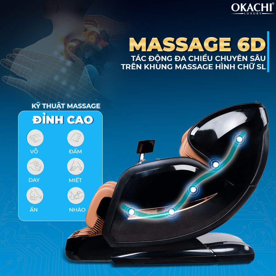 Ghế massage toàn thân OKACHI LUXURY JP-I99