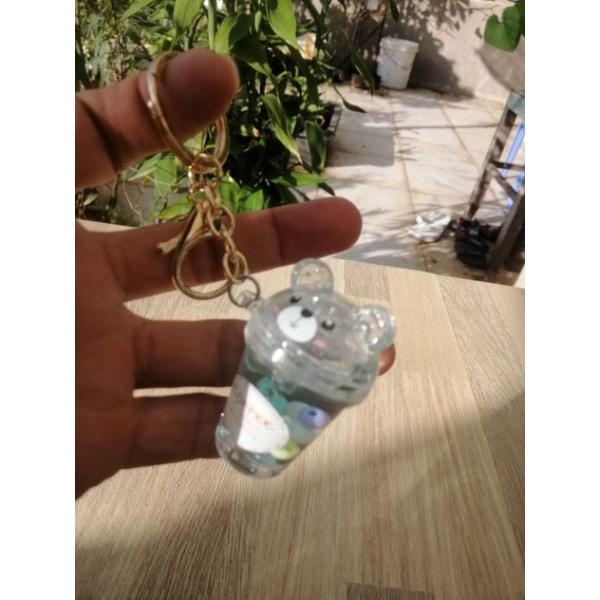 MÓC KHÓA NƯỚC LY TRÀ SỮA TRÁI CÂY, GẤU CUTE