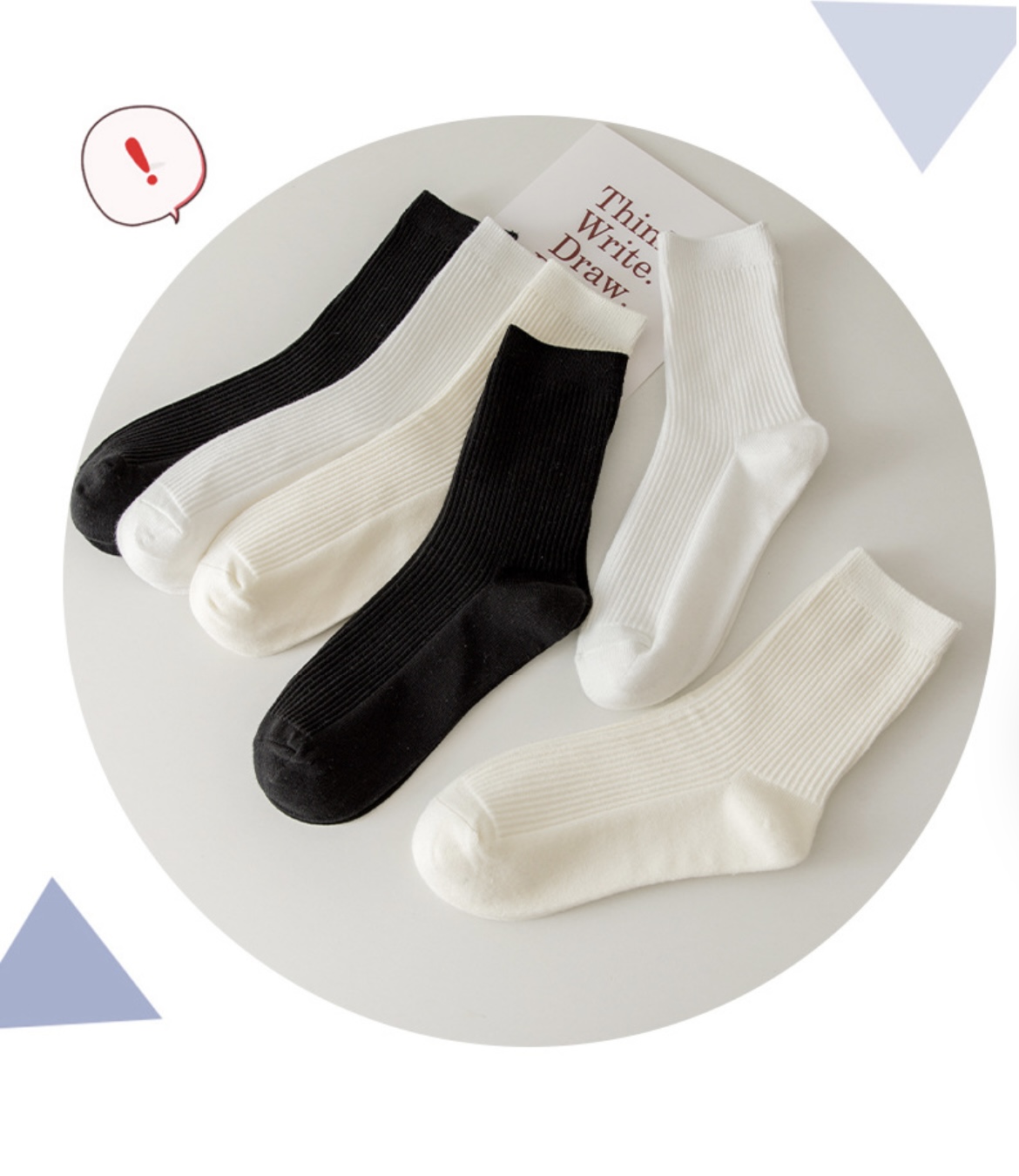 SET 5 ĐÔI TẤT VỚ NƠ NỮ DỄ THƯƠNG MÃ 55 DÀNH CHO NỮ