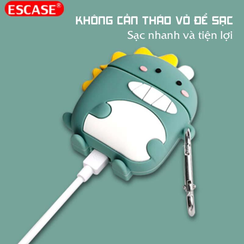 Vỏ Silicon tai nghe Escase - Loại cao cấp dùng cho tai nghe Edifier TWS200, Edifier TWS200 Plus, Edifier Lollipods Plus