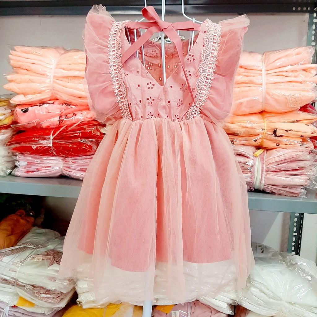 Váy cho bé 1-6 tuổi️ HÀNG CAO CẤP M131️ Váy công chúa cánh tiên phối ren
