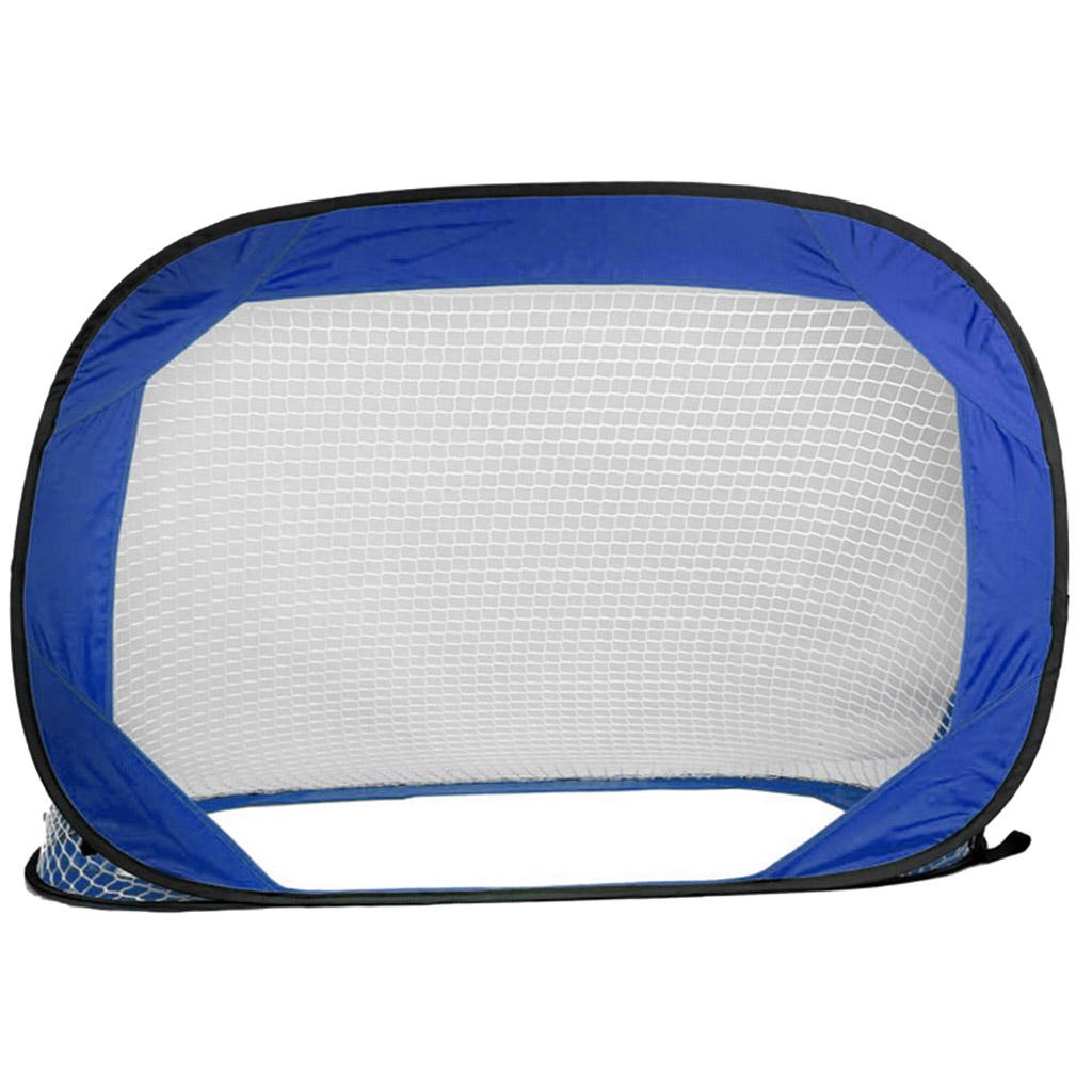 Blue Color Folding Portable Football Gate Net Goal Soccer Practice Kit