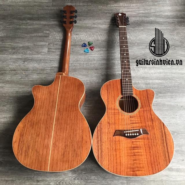 Đàn guitar full gỗ hồng đào SVFA2- tặng 7 phụ kiện
