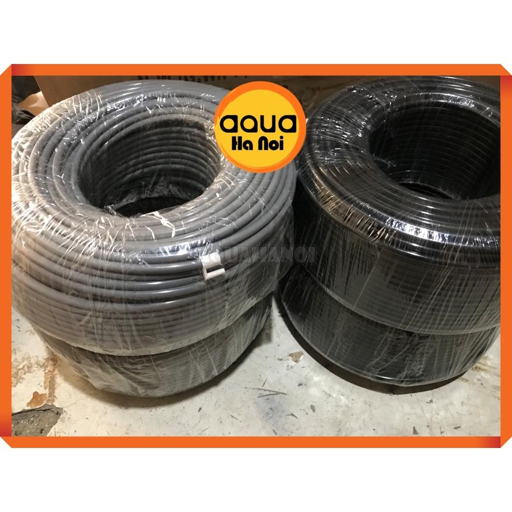Ống dây dẫn nước máy lọc RO, máy bơm phun sương - Phi 6 mm - Màu xám/màu đen -