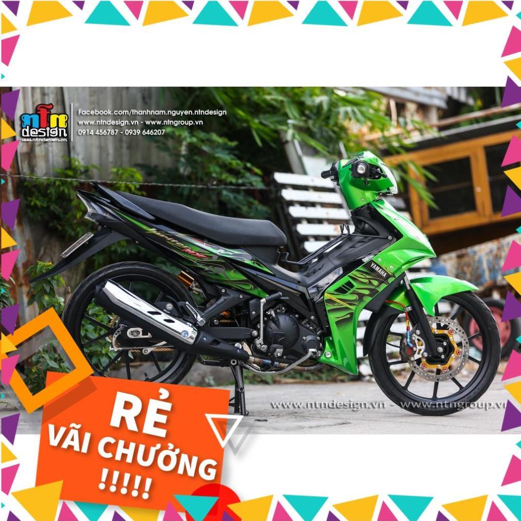 Tem Rời Exciter 2009 Mẫu Malay Lửa Xanh Đen Chữ Jupiter MX