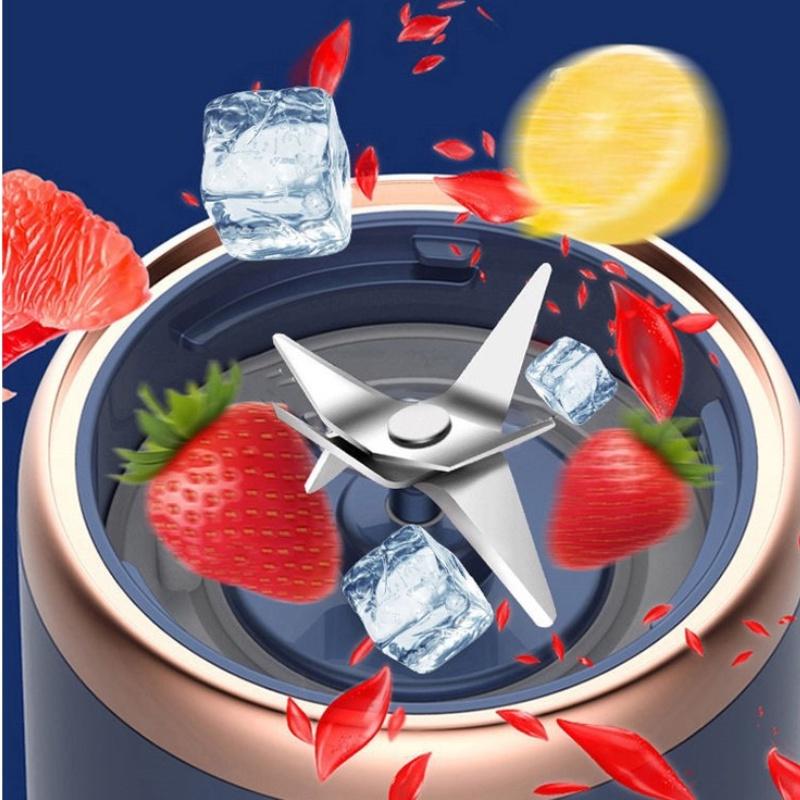 Máy Xay Sinh Tố Juicing Cup 300ML Cầm Tay 6 Lưỡi Sử Dụng Pin Sạc Cổng USB Siêu Tiện Lợi, Máy Xay Đa Năng