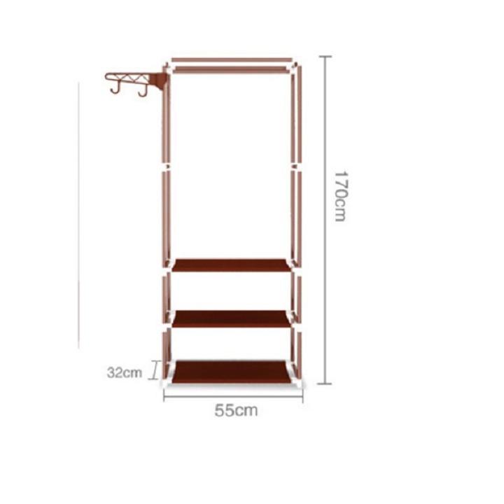 Kệ treo quần áo CHỮ H tiện dụng loại xịn to