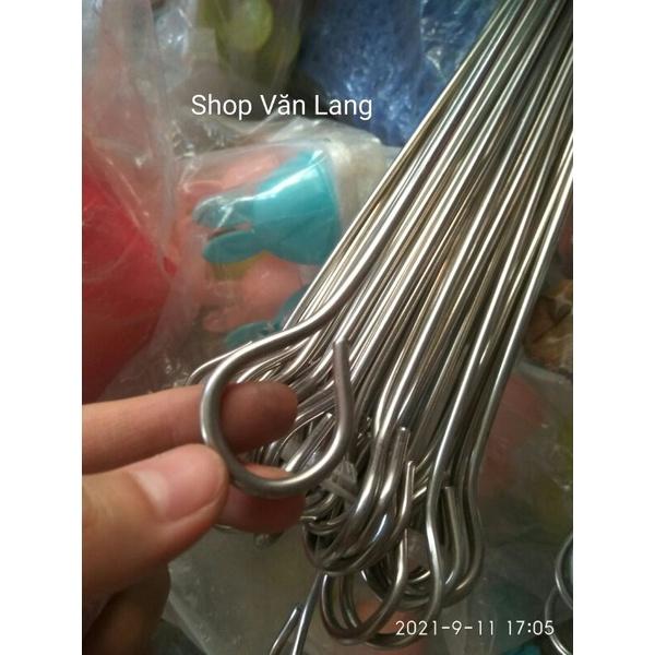 Que xiên nướng thịt bằng inox không rỉ dài 60cm