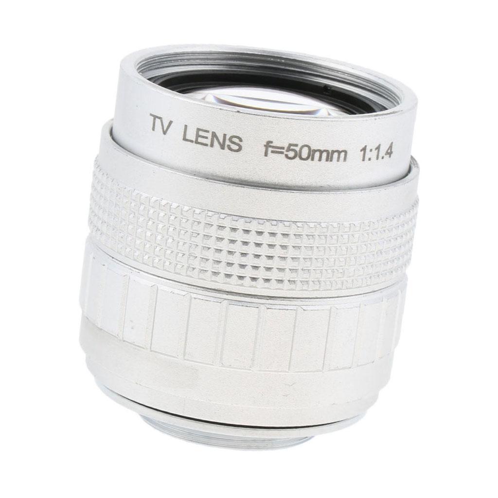 50mm 1/2" f1.4 C Mount CCTV Compact Prime Lens for Olympus Panasonic M 4/3