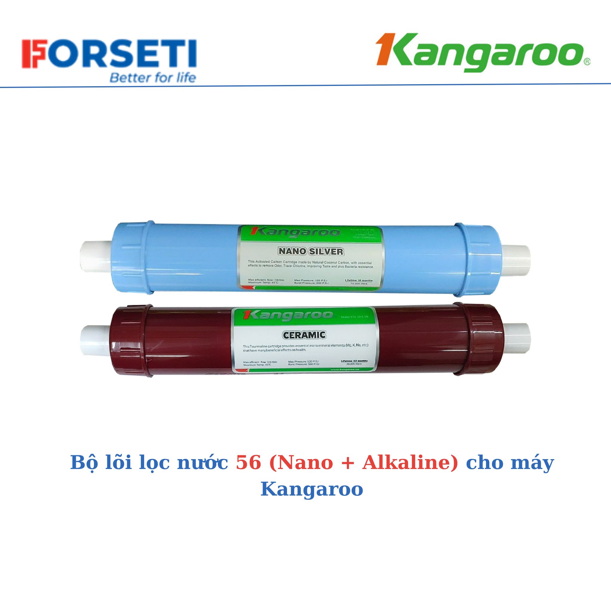 Combo 6 lõi lọc nước Kangaroo hàng chính hãng cho máy KG103A, KG103KV, KG103 VTU