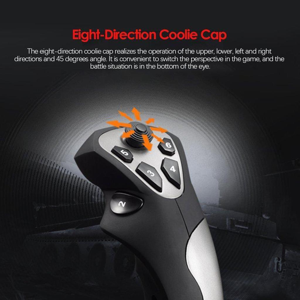 PC Joystick Flight Simulator Gaming Controller USB Wired