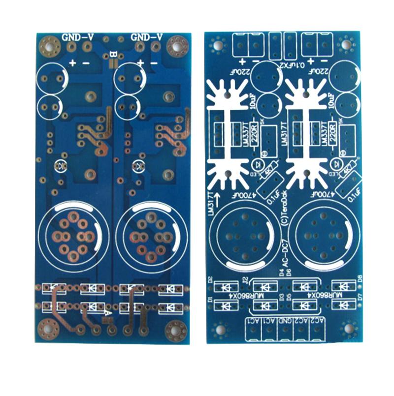 LM317 LM337 AD-DC Điện áp kép có thể điều chỉnh nguồn điện được điều chỉnh bằng bảng khuếch đại preamp