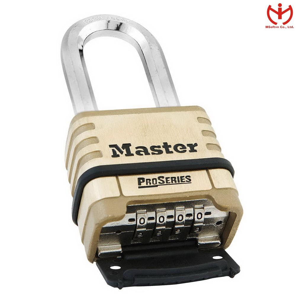 Ổ khóa số càng dài Master Lock 1175 DLH thân đồng 57mm càng dài 52mm dòng ProSeries - MSOFT