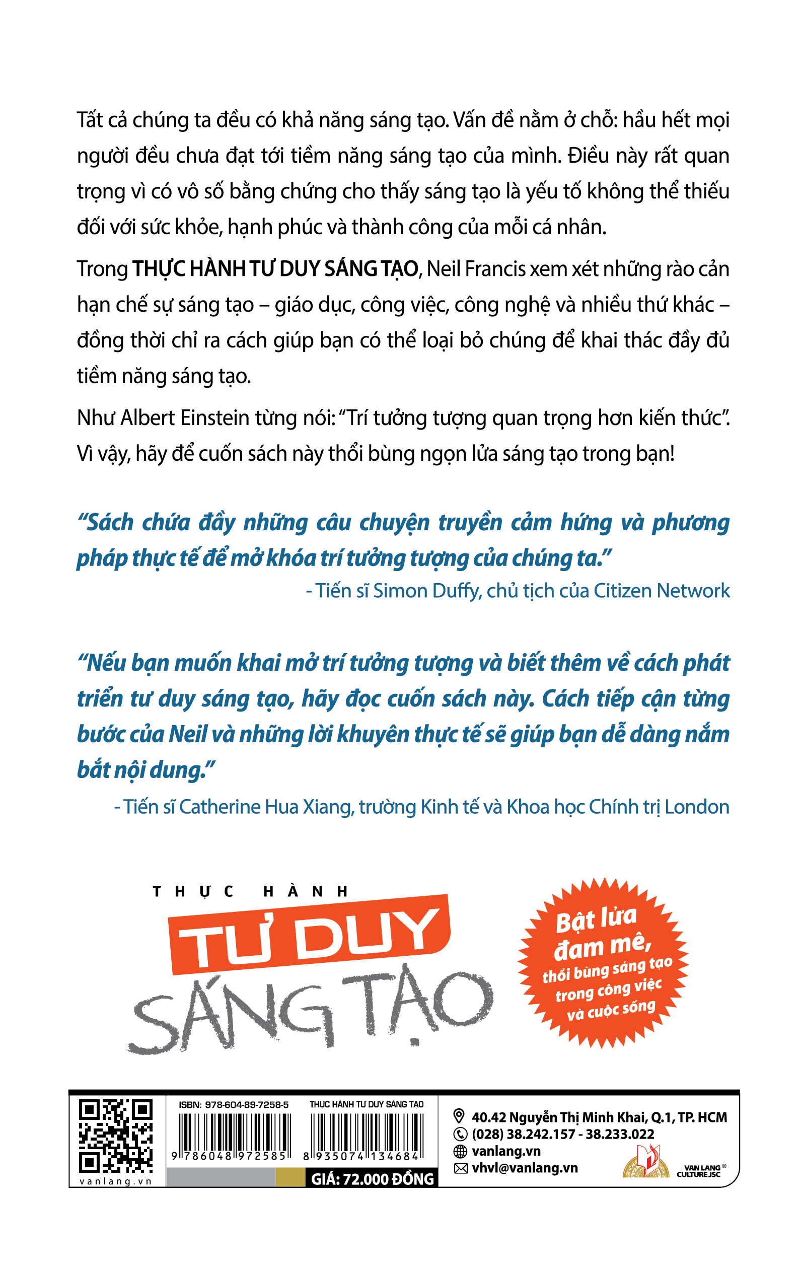 Thực Hành Tư Duy Sáng Tạo - Bật Lửa Đam Mê, Thổi Bùng Sáng Tạo Trong Công Việc và Cuộc Sống - Vanlangbooks