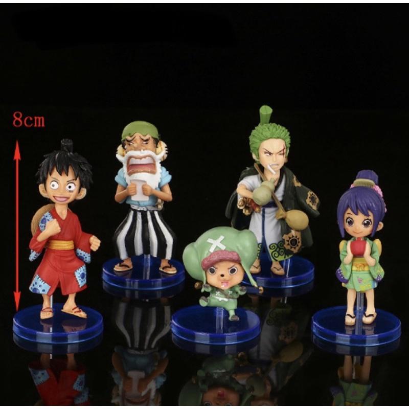 Mô hình chibi One Piece làm bằng tay WCF Wano,Cửu Hồng Bao Trang trí