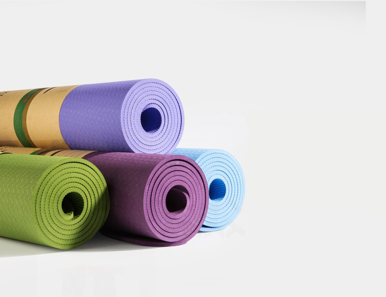 Thảm Yoga 1 Lớp Có Định Tuyến Vị Trí Cơ Thể