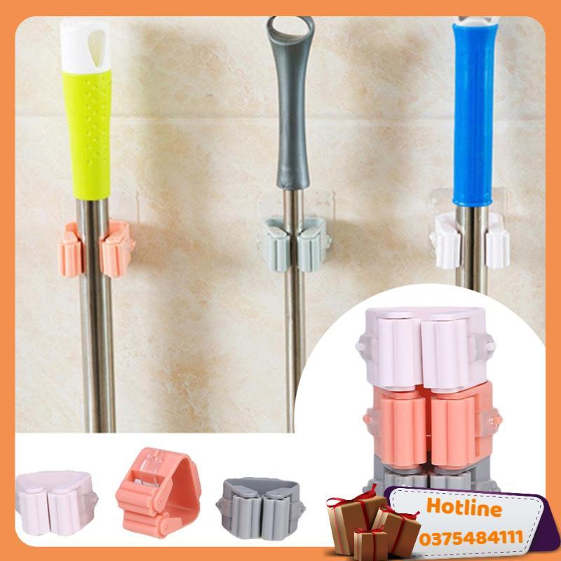 Kẹp Treo Đồ Dùng Về Sinh Chổi, Cây Lau Nhà Tiện Lợi Sạch Sẽ Cho Không Gian - Hàng Loại 1