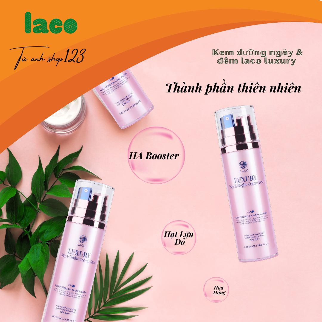 Kem Dưỡng Ngày Đêm 2 Trong 1 - Laco Luxury Day &amp; Night Cream Duo