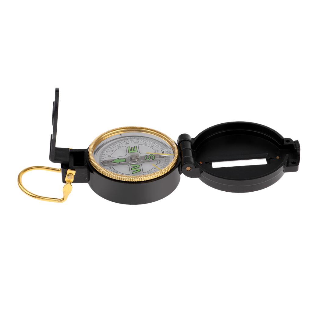 Pocket Compass Foldable Camping Hiking Boating Compass Guide Tool Marine