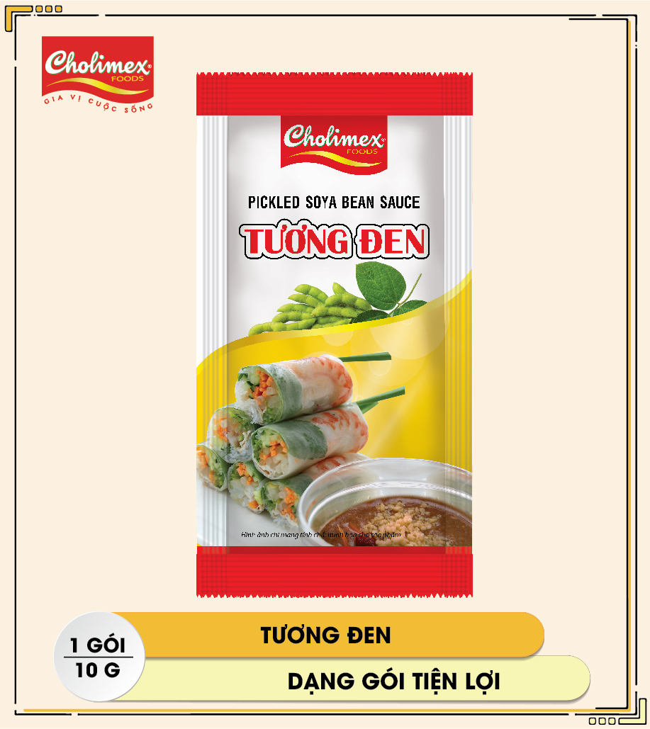 Tương đen Cholimex - Gói 10g siêu tiện lợi - số lượng 50 gói/túi