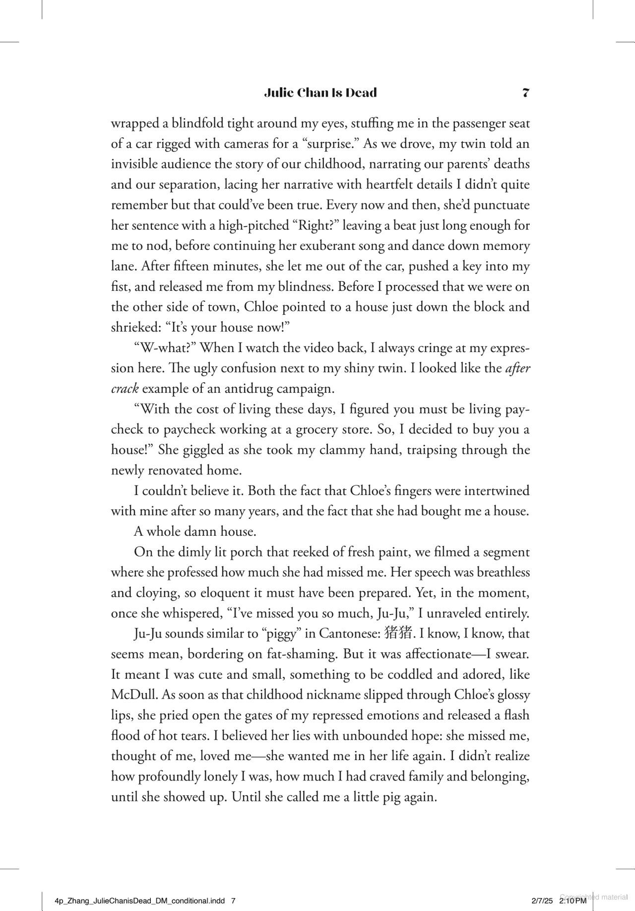 Sách ngoại văn: Julie Chan Is Dead