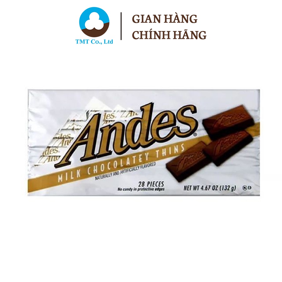 Kẹo socola vị sữa thương hiệu Andes 132g