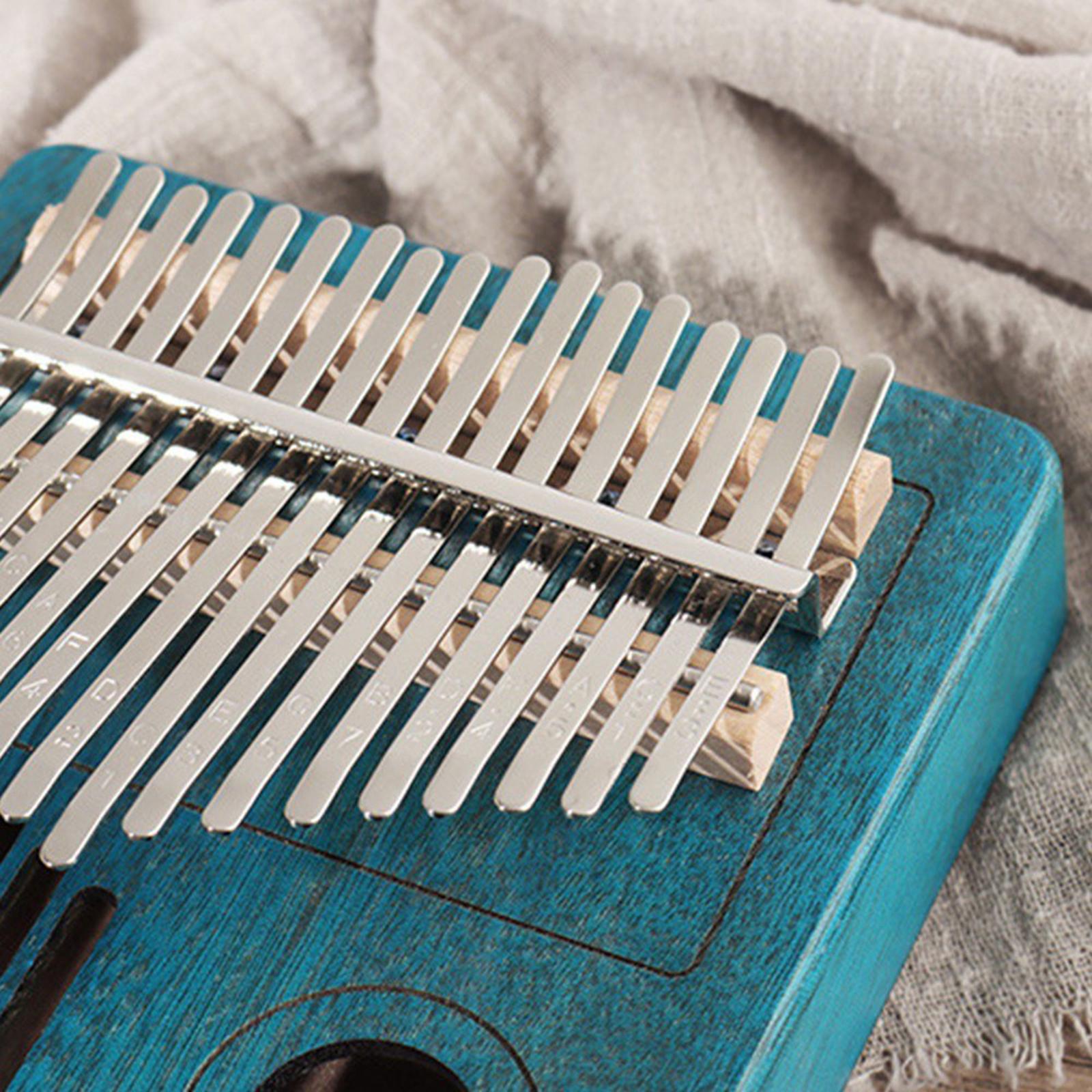 Kalimba 17 Key Thumb Piano Wooden Musical Instrument w/ Bag Tuner Hammer