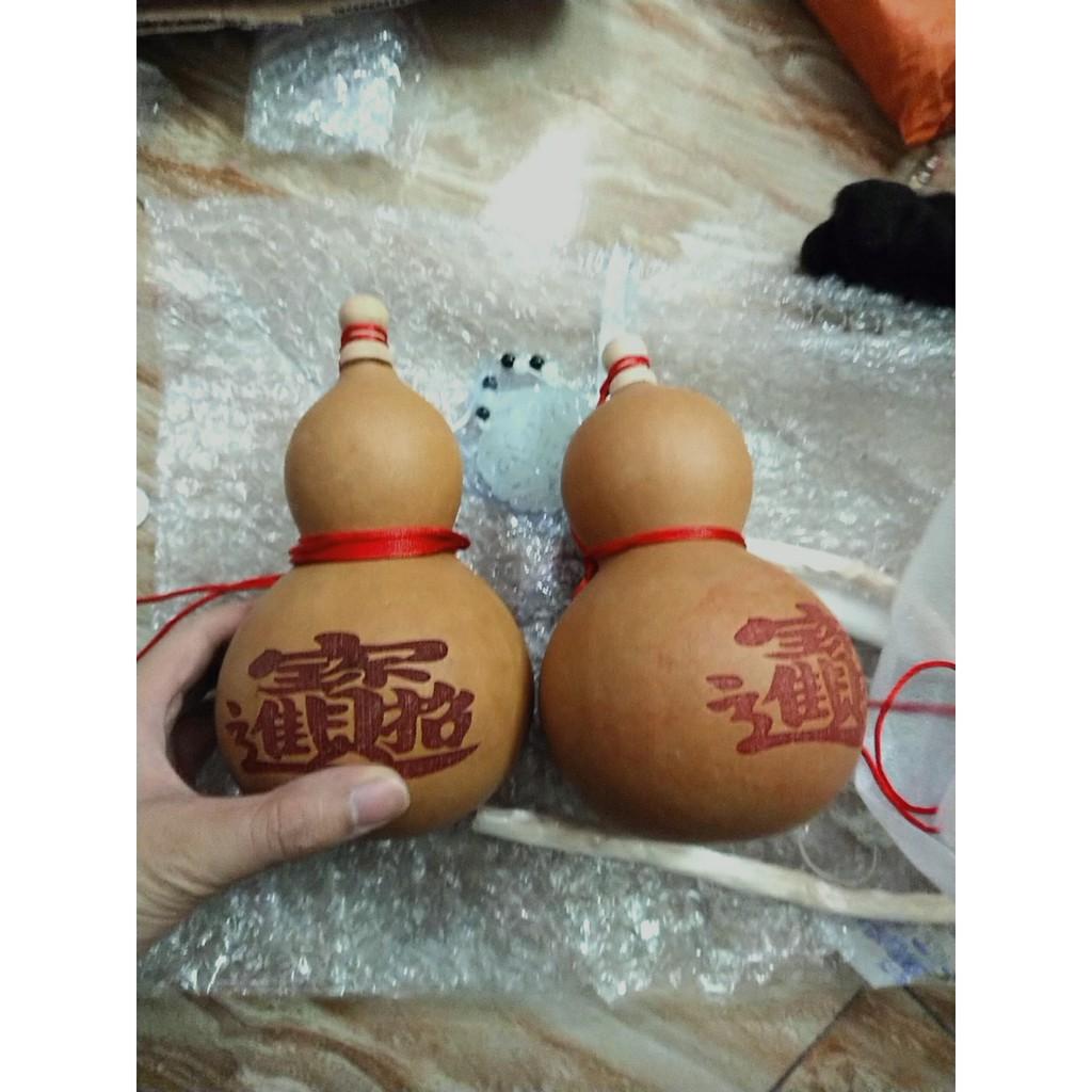 Bình hồ lô bình chất gỗ