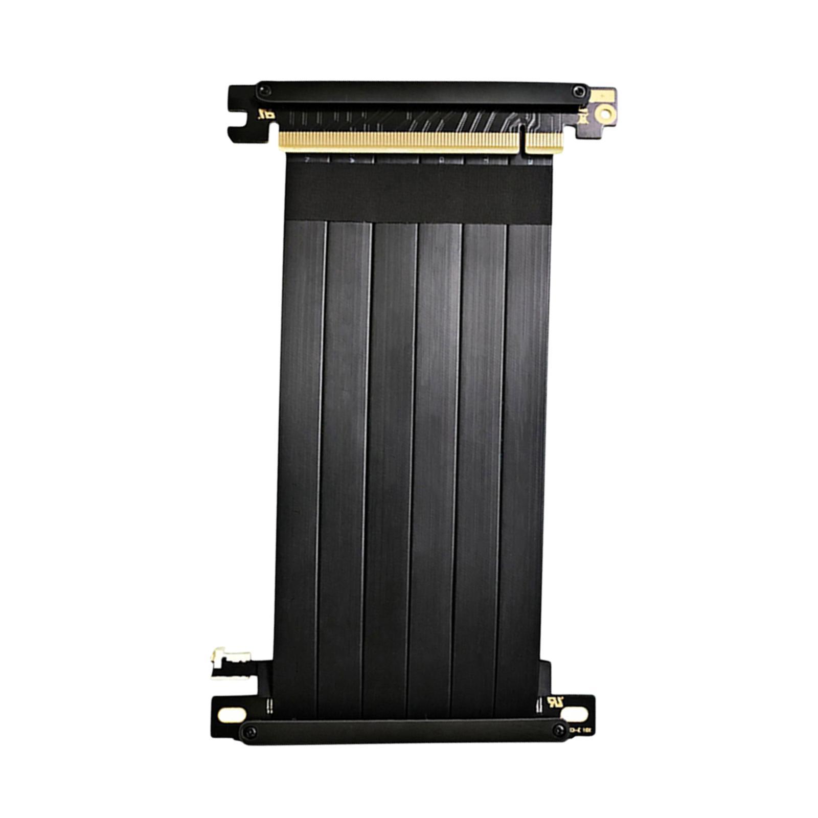 90 Degree Full 3.0 PCIE X16 Riser Cable PCIE Extender for GPU Vertical 20cm