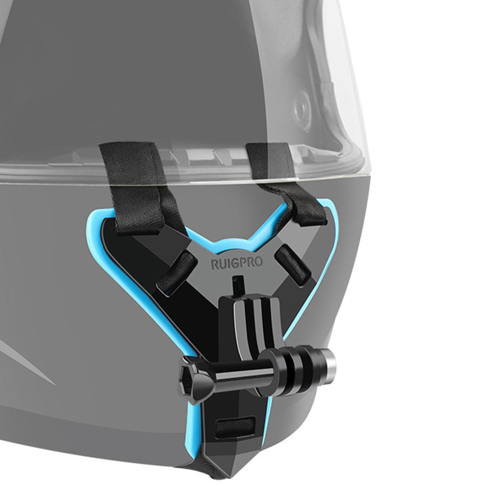 Helmet Chin Strap Mount for GoPro Hero 9/8/7//6/5 blue